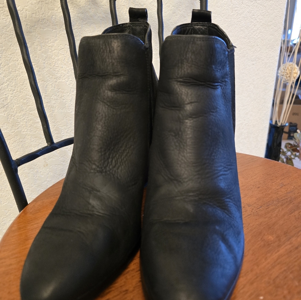 Michael Kors Black Nobuck Leather Ankle Booties